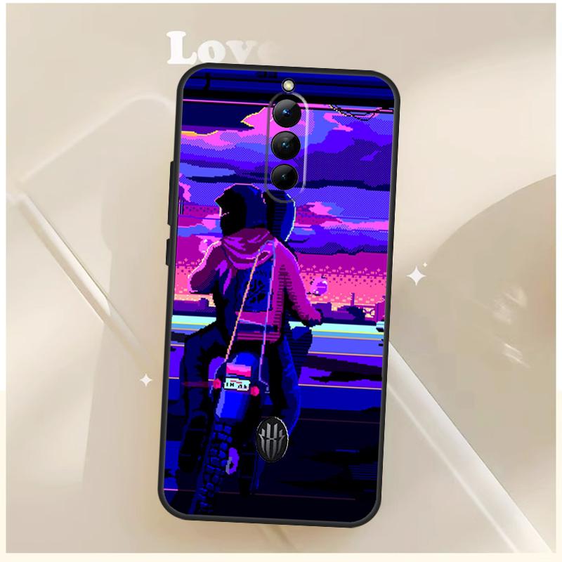 Чехол в стиле Аниме Vaporwave Glitch для ZTE Nubia Red Magic 11 10 10S Pro Plus 8S 9S 8 9 Pro 6S 7S Для RedMagic 10 Air Чехол