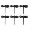6PCS L Track Hook Double Stud Tie Down Fitting Carbon Steel for Truck Bed Trailer Cargo Control Pickup RV ATV