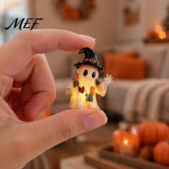 Halloween Countdown Box Advent Calendar 2026, 24 Days Patchwork Ghost with Kids Surprise Luminous Figures, Collectible Gifts for Boys