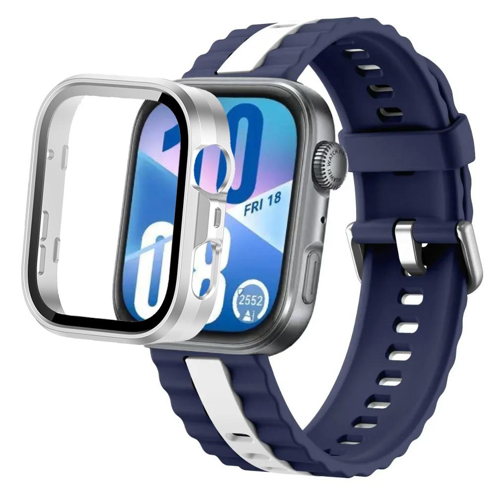 Силиконовый ремешок + ПК-кейс для Huawei Watch Fit 4/Fit 4 Pro, детали умного браслета для Huawei Watch Fit 3, защитный чехол для часов