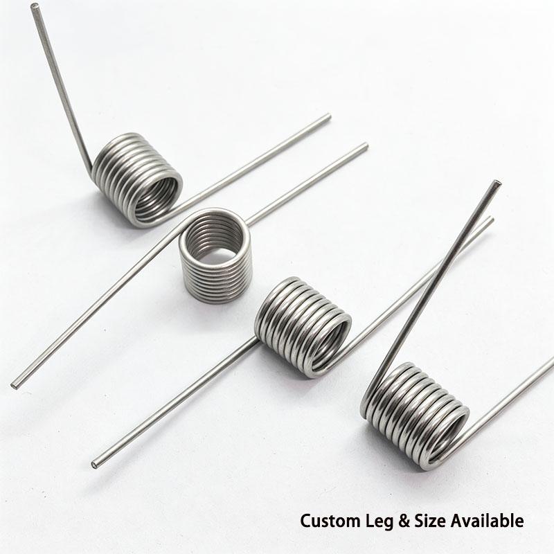 10pcs 1.4mm Wire 304 Stainless Steel Right-Hand Torsion Spring 3/6/9 Coils 60-180 Degree Corrosion Resistant Torsion Spring