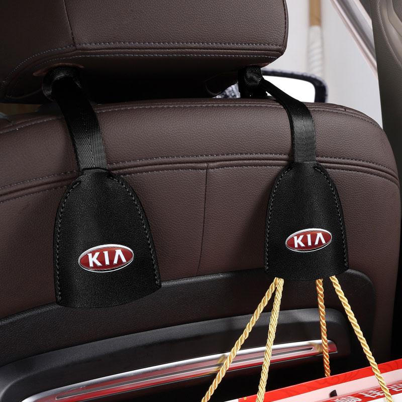 1/2Pcs Auto Interior Organizers Hooks Car Back Seat Hook Headrest Hanger For Kia Rio Sportage R K3 K4 K5 K6 K7 K8 Ceed Sorento Cerato Soul