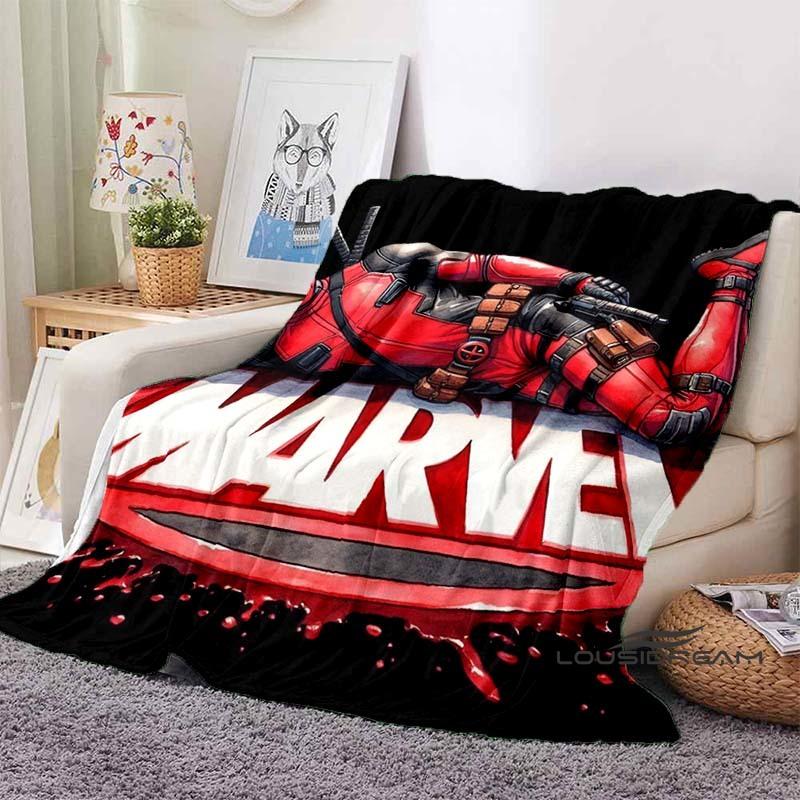 The 3D printed Deadpool flannel blanket is suitable for bedrooms, living rooms, beds, camping, picnics, offices, and other place