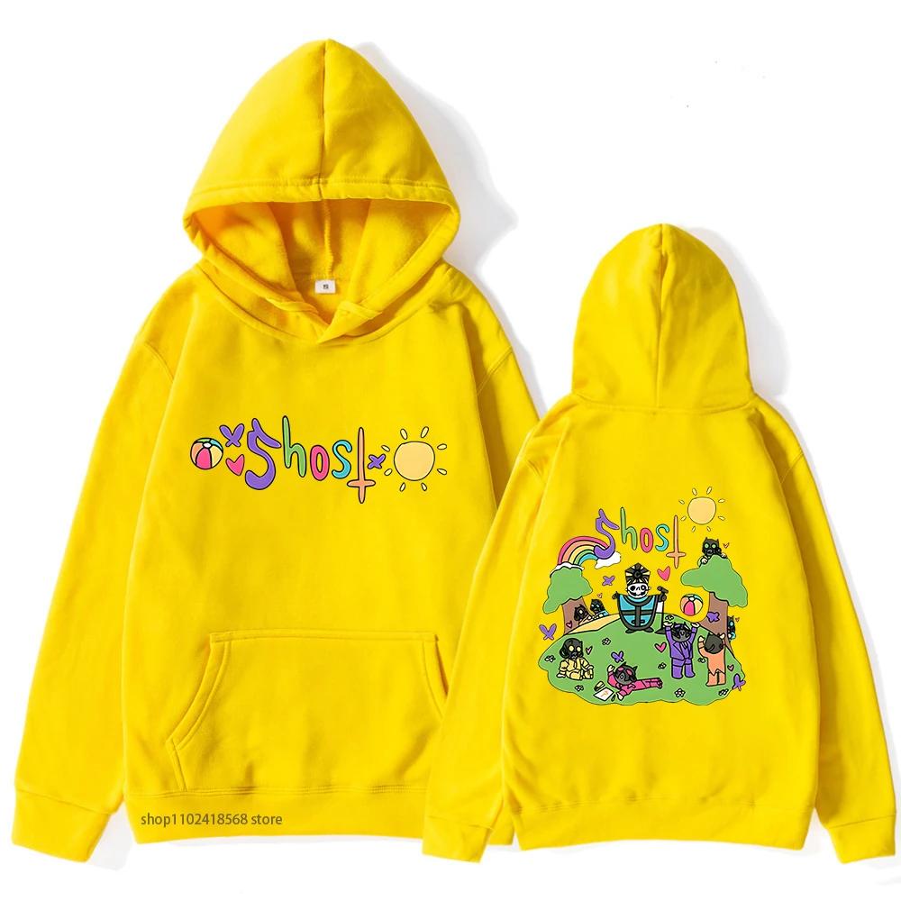 Худи мужское Ghost Music Band, толстовка в стиле хай-стрит, одежда с длинным рукавом, уличная одежда, женская одежда, Y2k, мужское