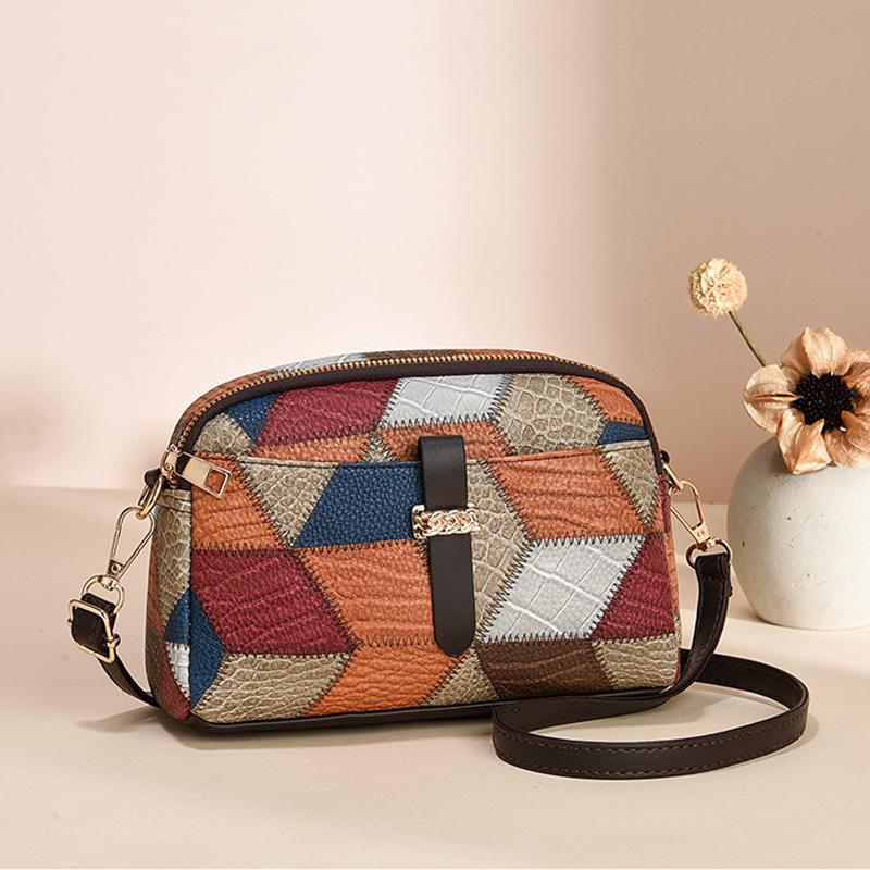 New Crossbody Small Messenger Bag Simple and Advanced Fashion Ladies Shoulder Handbag Women's Patchwork High Capacity Purse MIT
