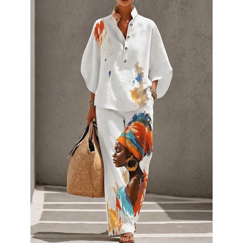 1116 New Women's Shirt Set Casual Urban Suit Women's Clothing