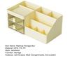Desk Makeup Organizer with Drawer Multi Compartments Pen Pencil Card Storage Holder Cosmetic Stationery Storage Box Office Supplies