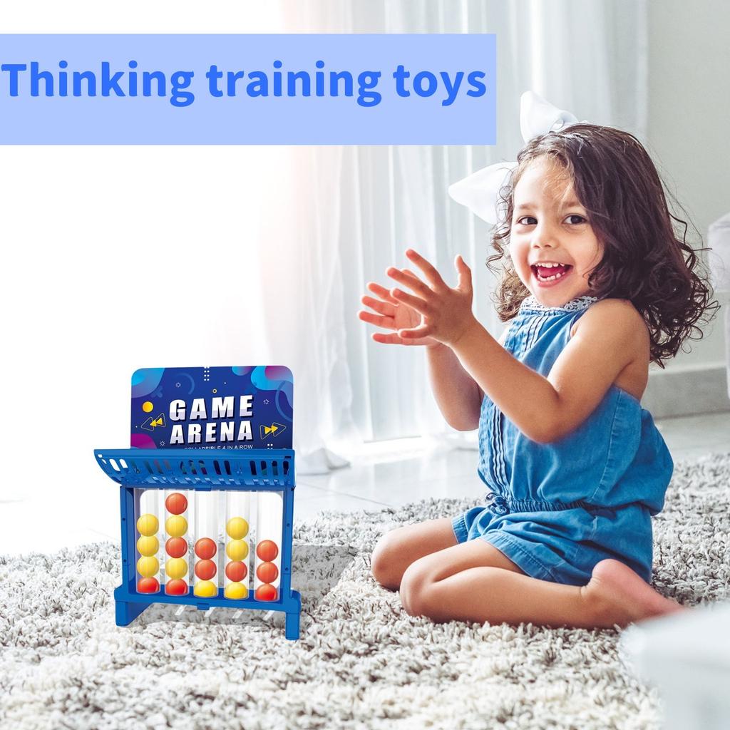 Новая игра Connect Ball, настольная игра, игра «4 выстрела», настольная игрушка для тренировки мышления, интерактивная игрушка, прыгающие шарики для пинг-понга для детей 4, 5, 6, 7 лет