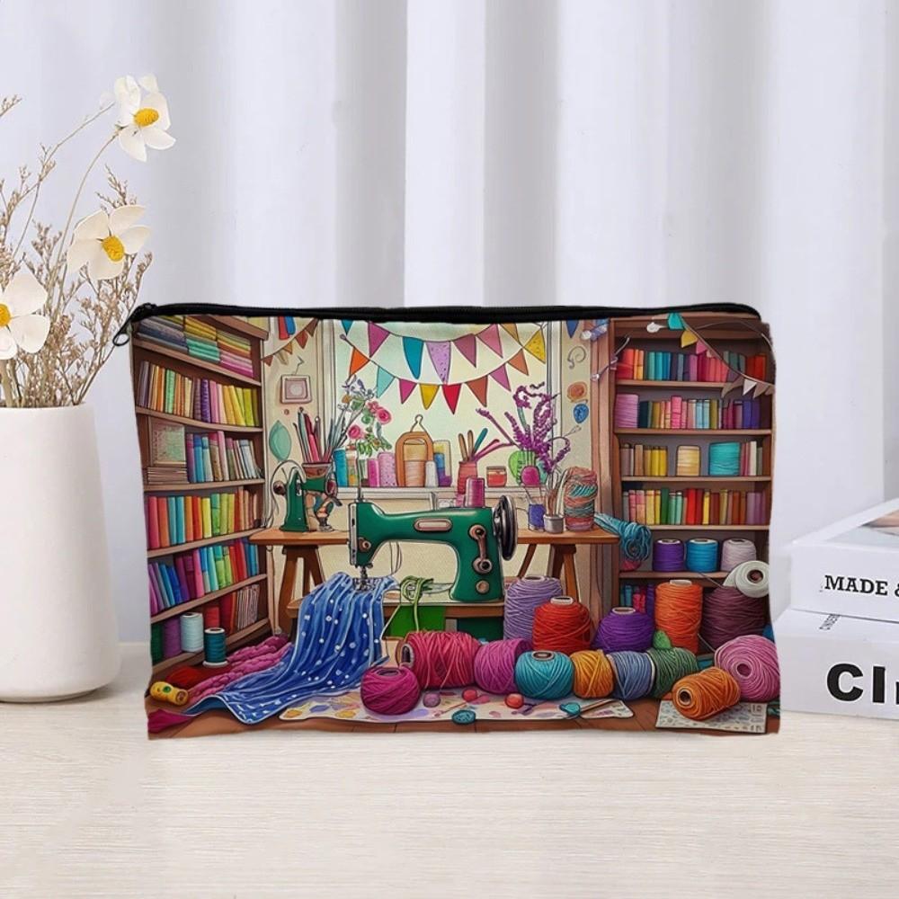 Floral Print Travel Makeup Organizer Large Capacity Toiletry Case Durable Cosmetic Bag Bridesmaid