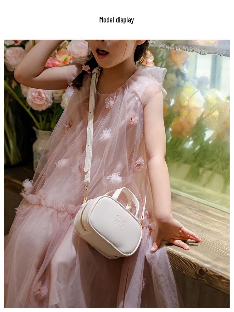 Ретро Однотонная Сумка-тоут и Кроссбоди с Буквами для Детей - Универсальный Кошелек для Монет для Родителей и Детей