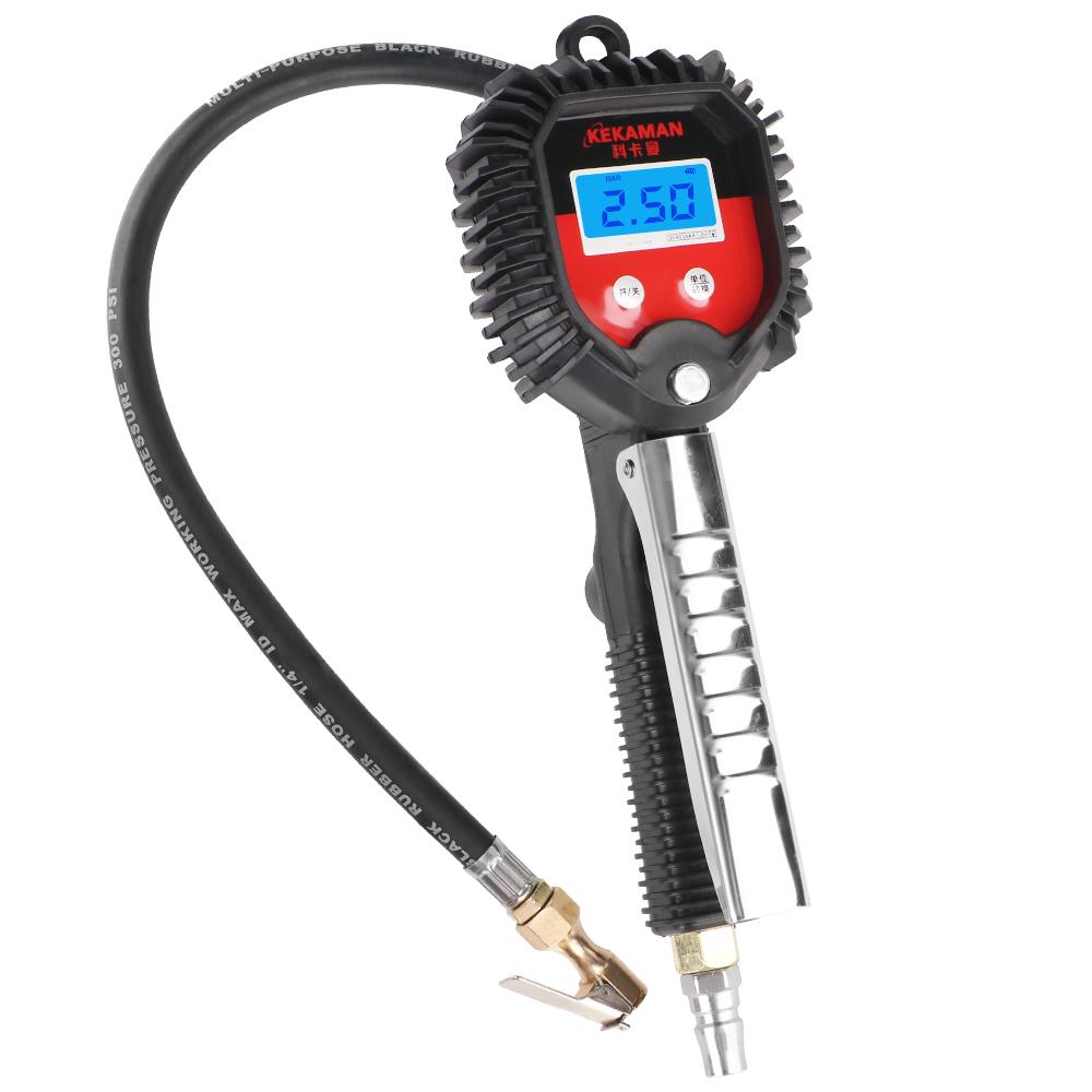 Цифровой дисплей для измерения давления в шинах Автомобильные аксессуары Высокоточный мониторинг Пистолет для накачивания шин Универсальный автомобильный манометр для шин