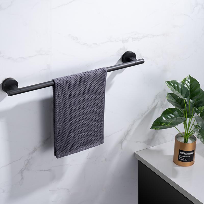 No Drilling Stainless Steel Eco-Friendly 3-Year Warranty Bathroom Accessory Suction Cup Single Towel Bar Towel Holder Rack