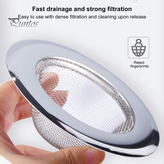 Сливной фильтр для раковины, улавливатель еды, нержавеющий, устойчивый к коррозии, быстрый дренаж, многоразовый фильтр для раковины, мусорный фильтр, кухонные принадлежности