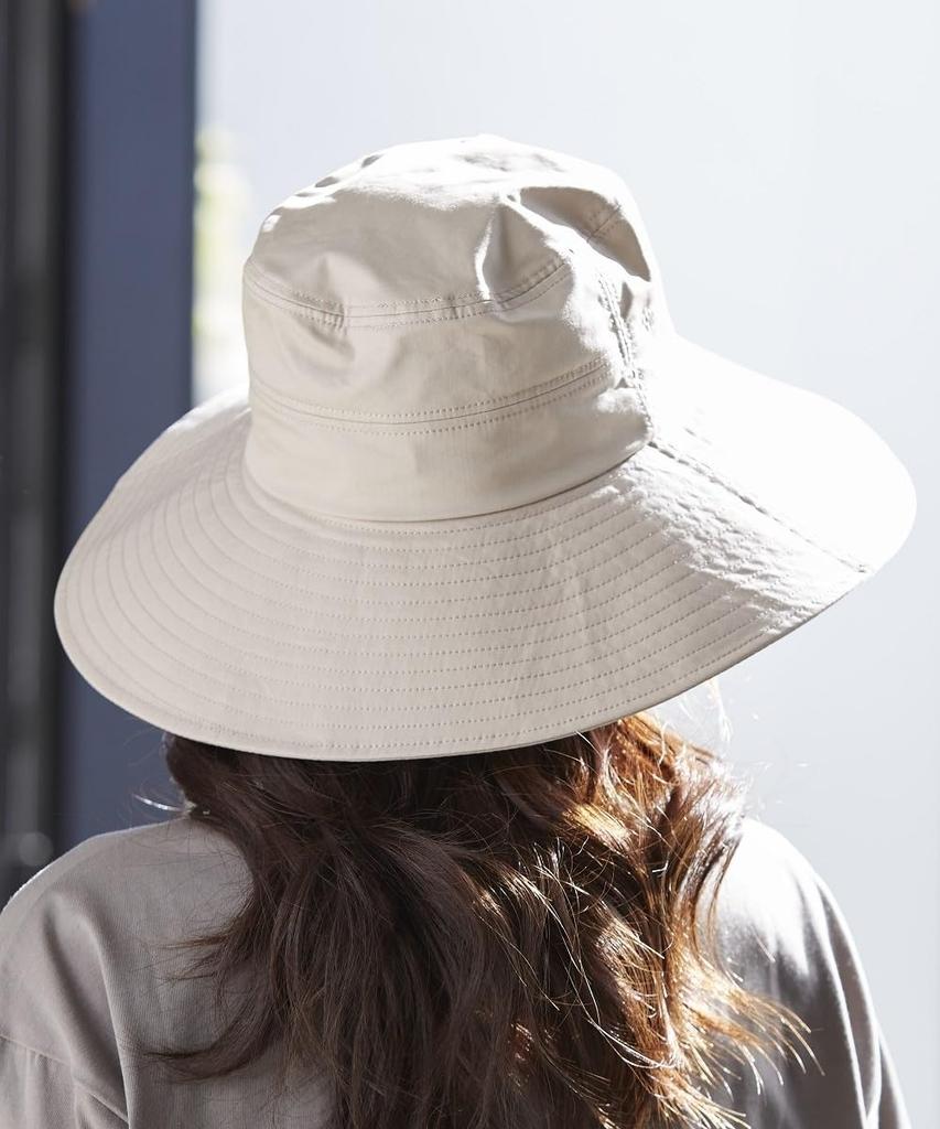 [Nissen] Женская моющаяся УФ-шляпа moz с длинными широкими полями (2 размера на выбор) Черный ЛЛ