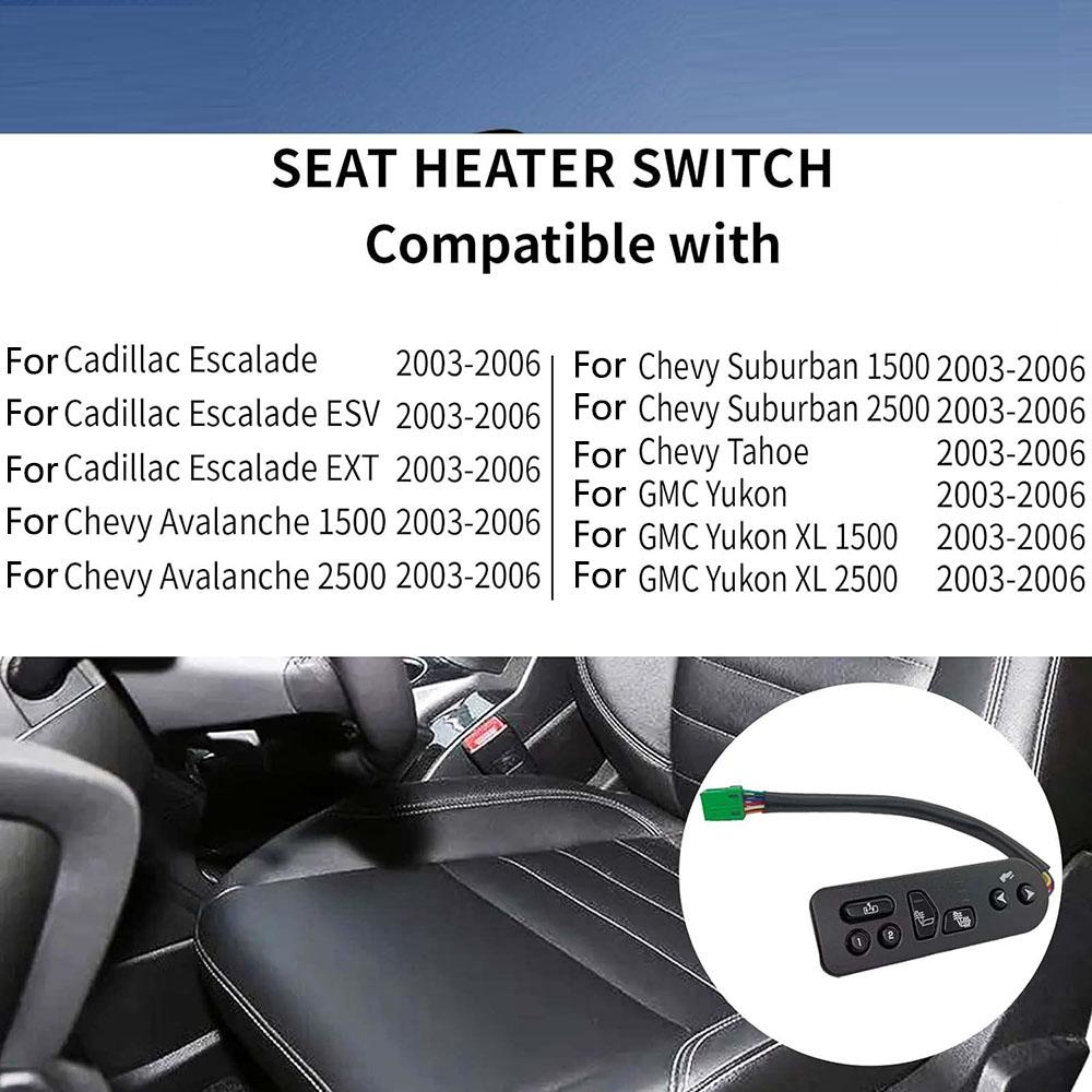 15116862 Переключатель управления подогревом сиденья со стороны водителя для Chevy Avalanche 1500 2500 Sub