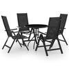 VidaXL Bistro Furniture 5 Pcs Garden Lounge Set Patio Furniture Outdoor Furniture Table and Chairs of 3070658