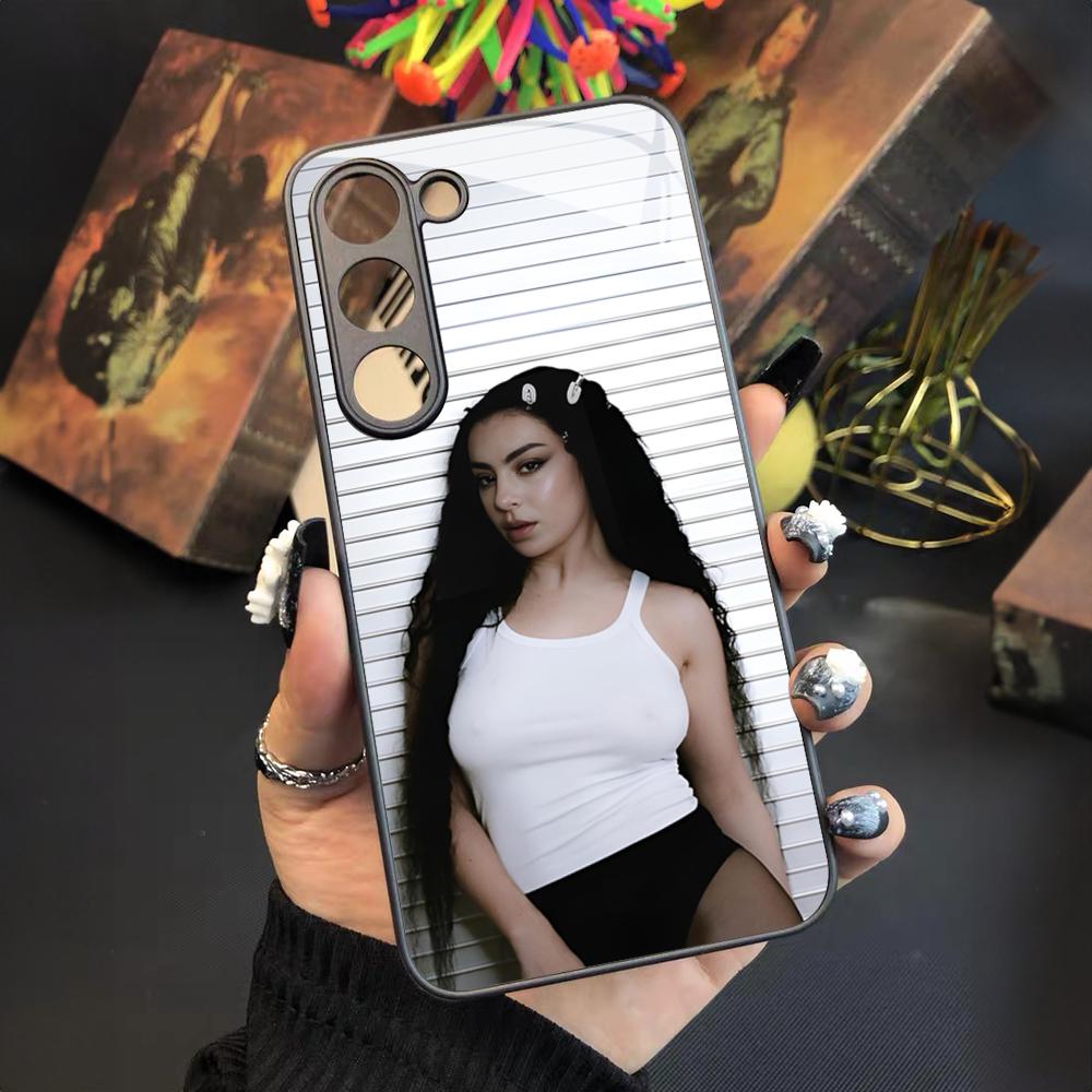 Чехол для телефона Singer C-Charli XCX BRAT для Samsung Galaxy S26 S25 S24 S23 S22 S20 S21 Ultra Plus Fe Цветной Серебристый Чехол