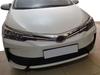 Накладки на решетку радиатора (2017-2019, нерж.) для Toyota Corolla