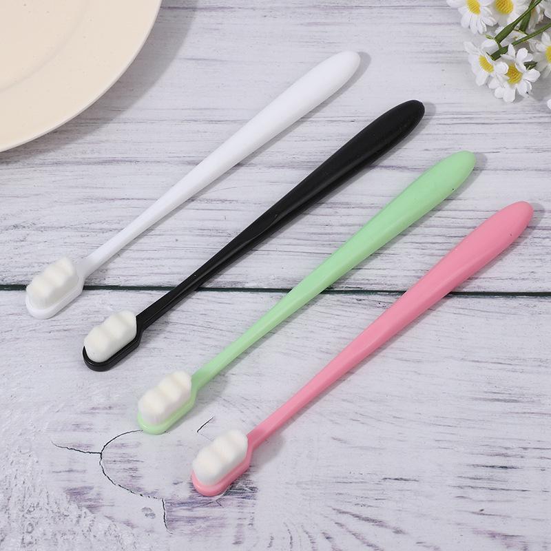 Japan Micro Nano Toothbrush: Ultra-Fine Soft Bristles for Pregnant Women & Postpartum Care, with Tongue Scraper