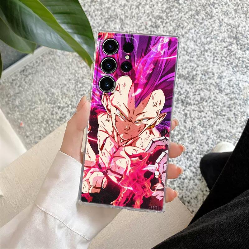 Dragons Balls Super Vegeta Ultra Ego S26 Ultra Case For Samsung Galaxy S25 S26 S24 S23 Ultra S22 S20 Plus S21 FE A57 Phone Cover