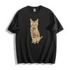 Serious Tabby Cat Graphic Unisex Tee