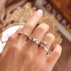 2024 Retro Animal Frog Ring Three-piece Cold Wind Personality Ring Punk Style Ring Fashion Neutral Trend
