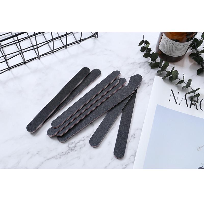 Пилочка для гелевых ногтей, 20 шт., 100/180, маникюрный буфер, двусторонний набор инструментов для ногтей de limas