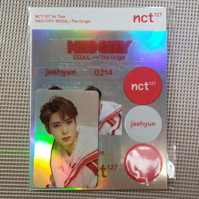 [Б/У] Набор декоративных наклеек NCT 127 на концерт в Сеуле Голографическая фотокарточка Джехён