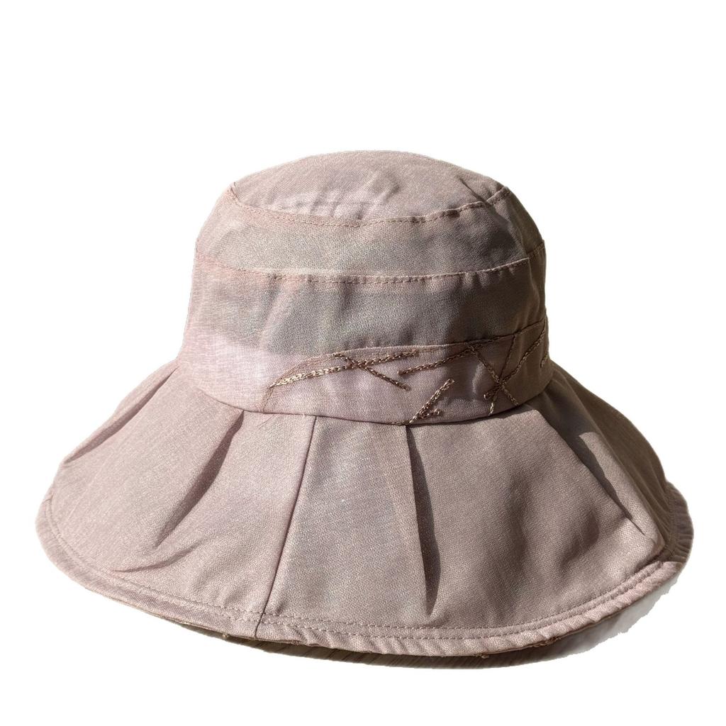 New outdoor versatile wide-brimmed women's fisherman hat, elegant and fashionable beach hat, sun protection hat for vacations and outings