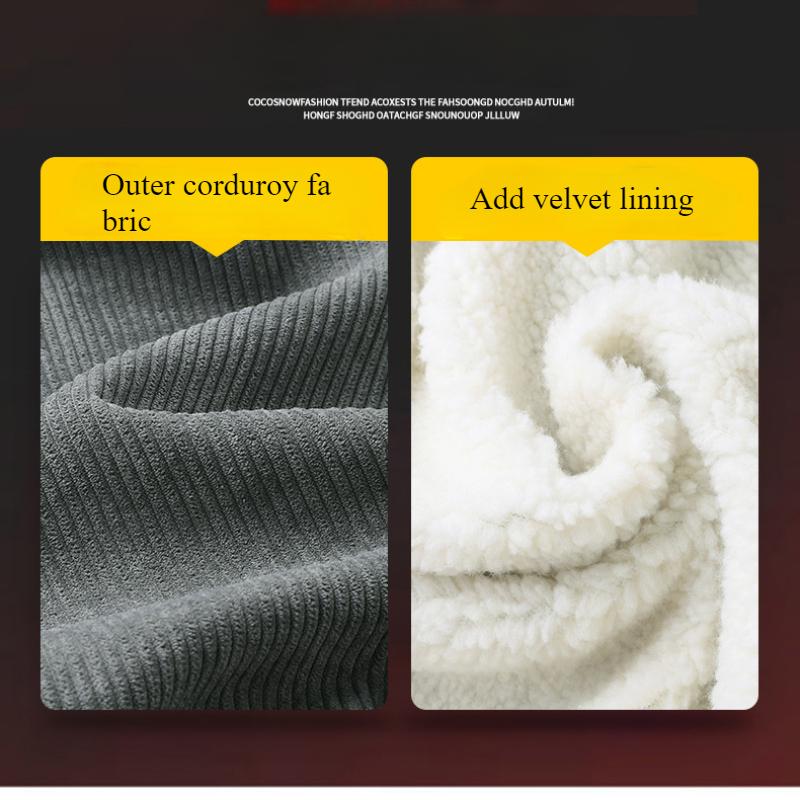 Зимняя вельветовая куртка мужская повседневная утолщенная флисовая подкладка теплая парка походная кемпинговая меховой воротник ветрозащитное рабочее пальто