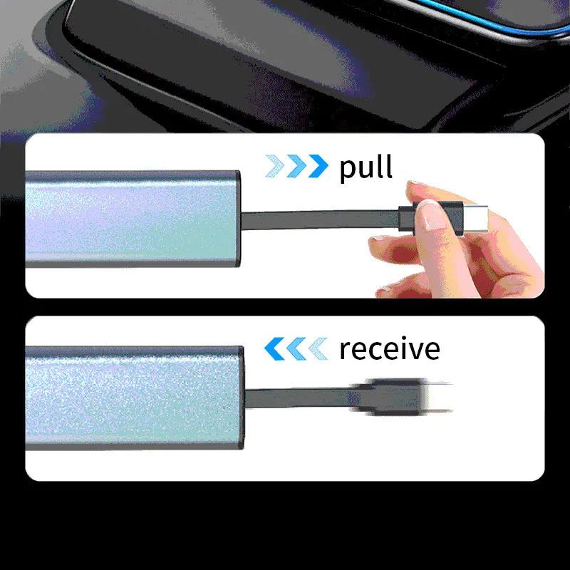 Автомобильное зарядное устройство 4 в 1 Bluetooth FM-трансмиттер USB Type C Адаптер быстрой зарядки с цифровым дисплеем Зарядка прикуривателя