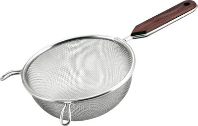 Minex Металлический дуршлаг с розовым узором, Одинарный, 16 см