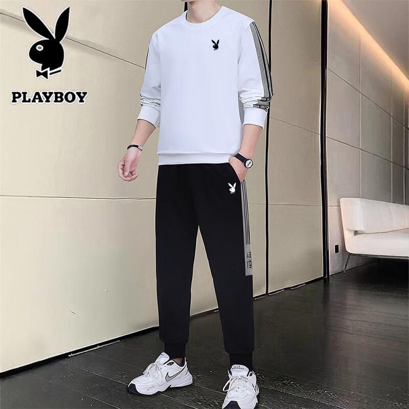 Мужской спортивный костюм Playboy с длинным рукавом и брюками