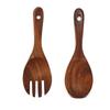 Acacia Wooden Salad Servers Rice Spoon Fork Dinner Salad Mixing Cooking Utensils