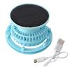 Fishing Hat Fan with Solar Panel Strong Airflow Low Noise Lightweight Adjustable Rechargeable Air Cooling Fan