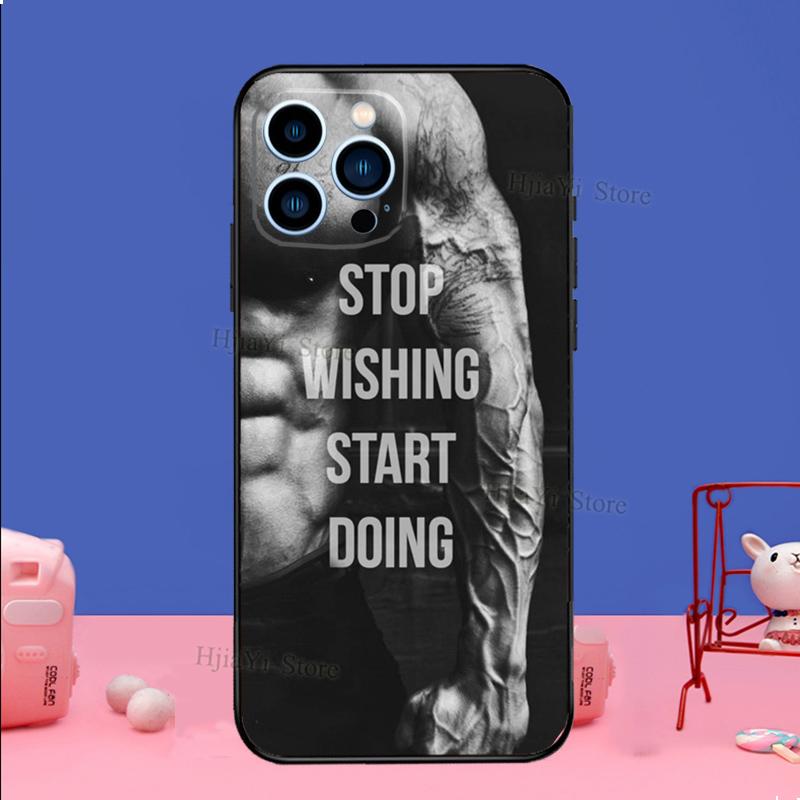 Чехол для телефона для зала, фитнеса, бодибилдинга, для iPhone 16 15 12 13 Mini 11 14 Pro XS Max Plus X XR, силиконовый чехол