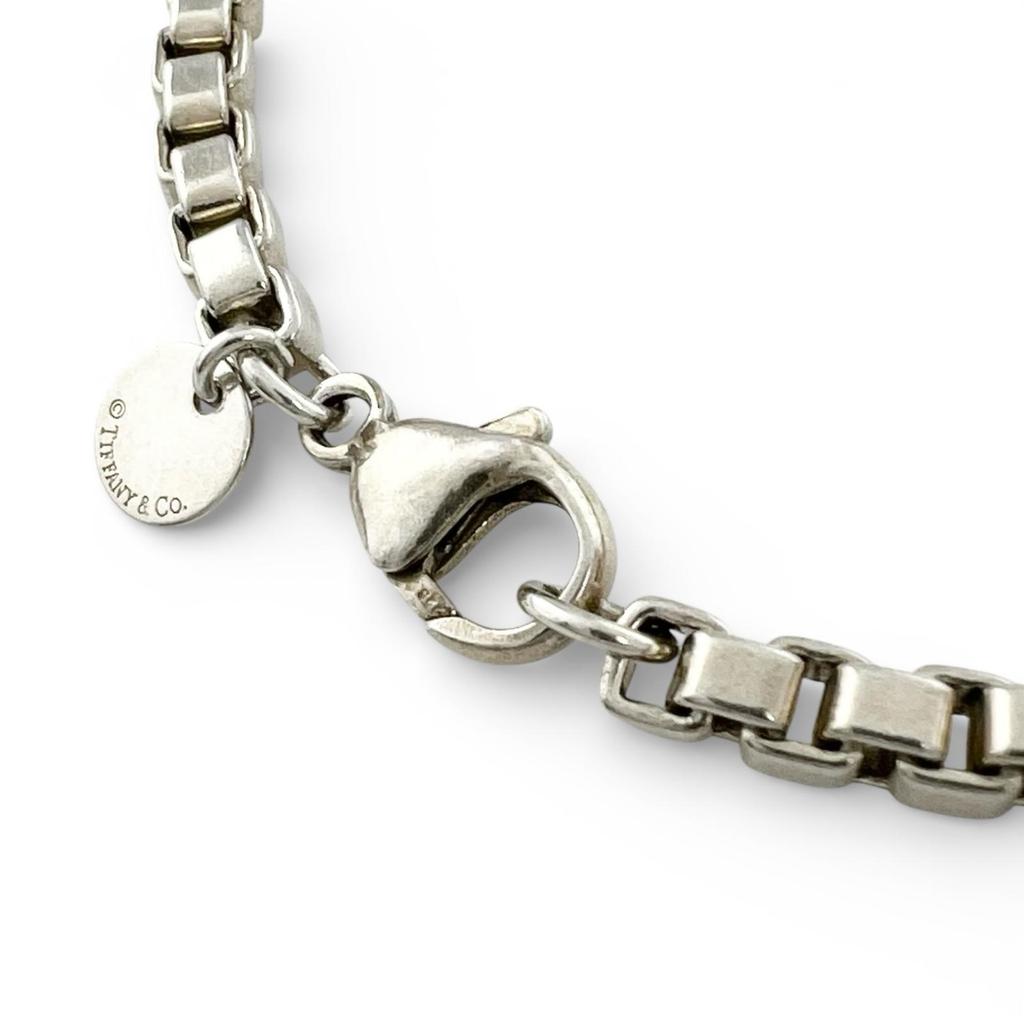 Отличный TIFFANY&Co. браслет Венецианское Серебро SV925 мужской Б/У
