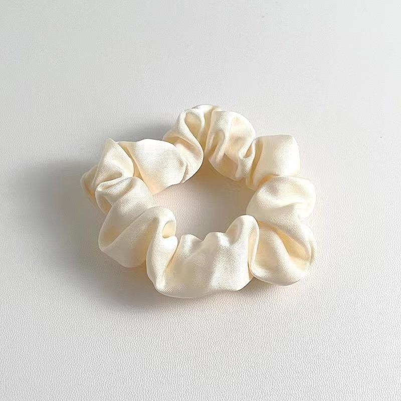 Elegant Women's Multi Color Small Intestine Hair Circles Solid Color High Elastic Comfortable Curled Hair Ties Hair Circles