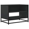 VidaXL Meuble TV noir 61x40x46 cm bois d'ingénierie et métal, banc TV, meuble hifi, centre de divertissement, buffet TV, 848879