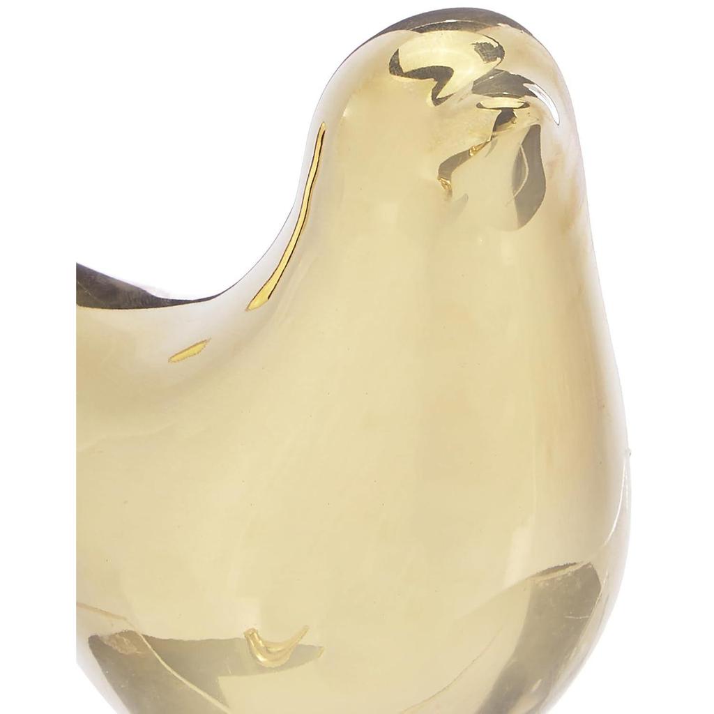 Ceramic Golden Blessing Birds Figurine for Home Decor | Living Room, Bedroom, Office Desk, Cabinets (Pack of 2, Golden)