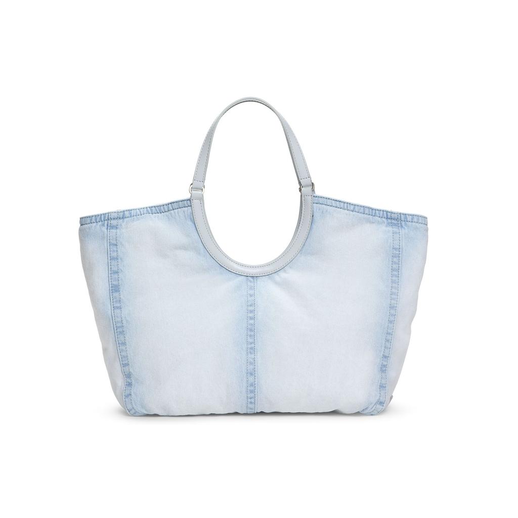 Charles & Keith Large Capacity Tote Bag Women Tote Bag Light-Washed-Denim CK2-30701583-1
