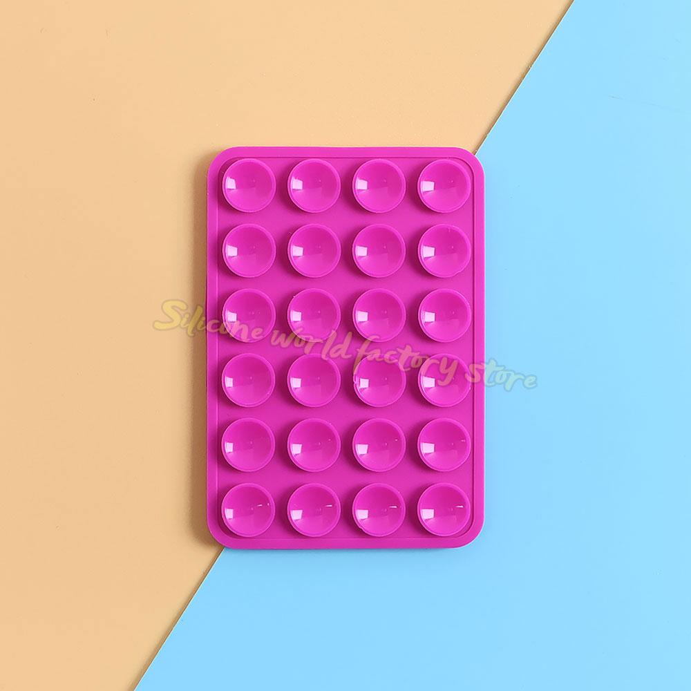 Silicone World Двусторонний силиконовый держатель-присоска для телефона Многофункциональный чехол для телефона Противоскользящие задние наклейки Коврик Настенный держатель