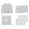 Silicone Mould Candle Holder 3D House Mould Casting Mold Tealight Holder Mold Silicone Mold Candle Holder Resin Mold