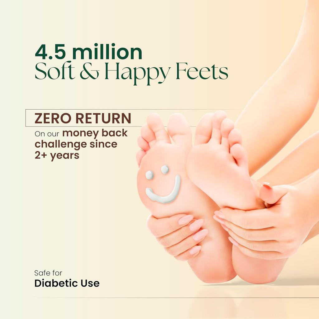 Moha Foot Cream for Dry Cracked Feet 50gm Pack of 1 | Deep Nourishment, Cooling & Vegan Heel Repair Cream