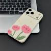 Чехол из мягкого силикона с ручной росписью тюльпанов для iPhone 14 16E 17 Air 11 12 13 15 16 Plus 17 Pro Max 17E