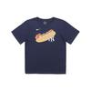 Футболка X MLB New York Yankees American Hot Dog с графическим принтом, круглым вырезом, коротким рукавом, детские топы в стиле ретро, темно-синяя 3Z3B7SBGR-NYY