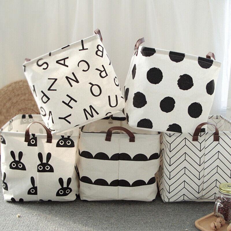 Складная корзина для хранения белья, органайзер для грязной одежды, сумка для дома, хлопковый лен, квадратная корзина для грязной одежды, противопыльная, большой емкости