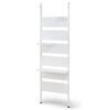 IRIS OHYAMA Раздвижная вешалка для одежды в шкаф для сушки в помещении Максимальная высота примерно 263 см TWR3-2630 Стойка, Тонкая, Прочная, Стойка, Стильная, Белая, Ширина