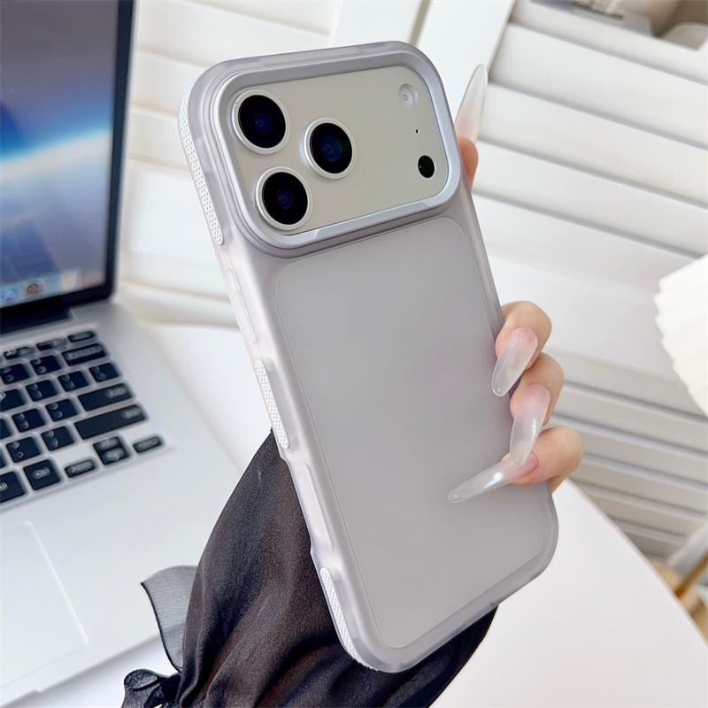 Роскошный матовый полупрозрачный чехол для iPhone 17 Air 16 E 15 14 Plus 13 12 11 Pro Max, противоударный, противоскользящий, матовый, бронированный