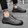Мужские кроссовки ручной работы, уличная нескользящая прогулочная обувь на шнуровке, спортивная обувь для ходьбы, вождения